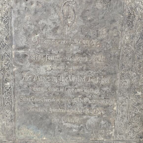 VTG metal engraved invitation Veiled Prophet Ball 1923 St. Louis - Picture 3 of 11